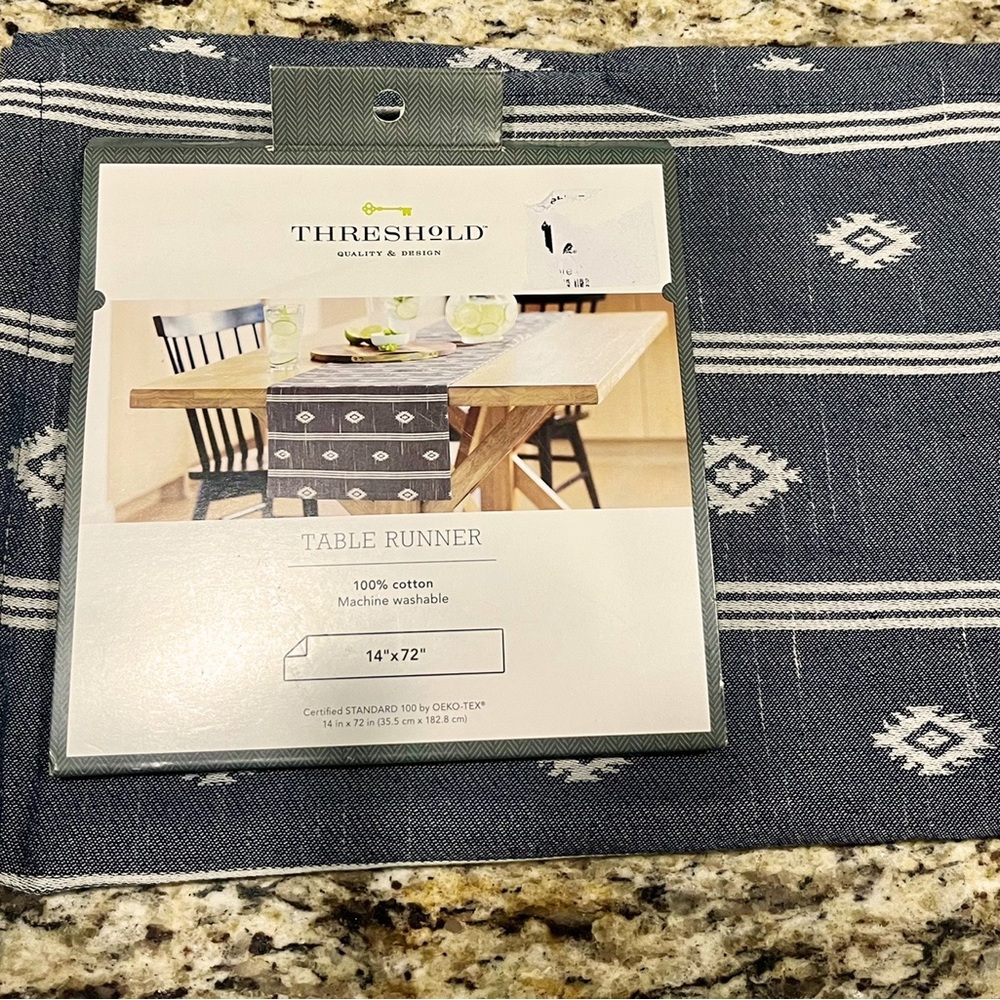 New Threshold 14”x72” Tribal Print Table Runner